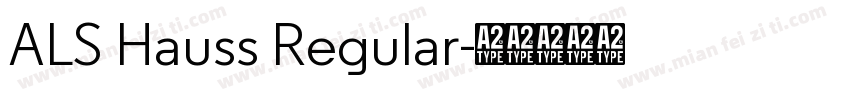 ALS Hauss Regular字体转换